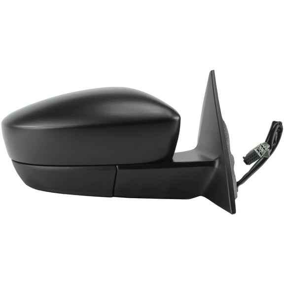 72527V - Fit System Passenger Side Mirror for 13-16 Volkswagen Beetle Convertible, 12-14 Hatchback, textured black w/ PTM cover, w/o turn signal or chrome, foldaway, Heated Power