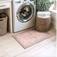 thumbnail image 2 of Mainstays Zula Jardin Low Pile Stain/Fade Resistant Polyester Indoor Accent Rug, Pink, 1'8" x 2'10", 2 of 6
