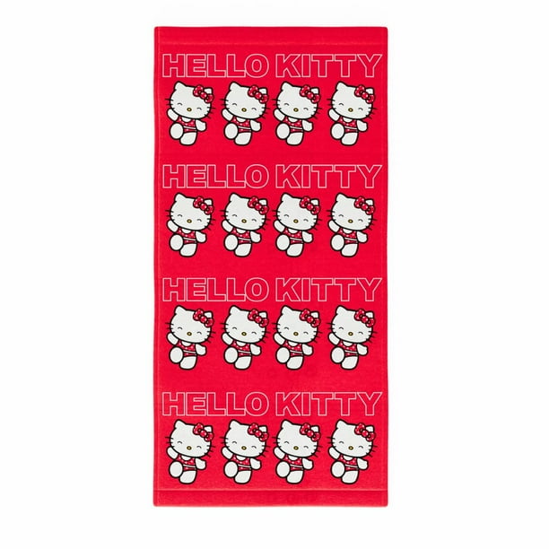 Toalla Franco Collectibles Sanrio Hello Kitty Roja 178x102 cm