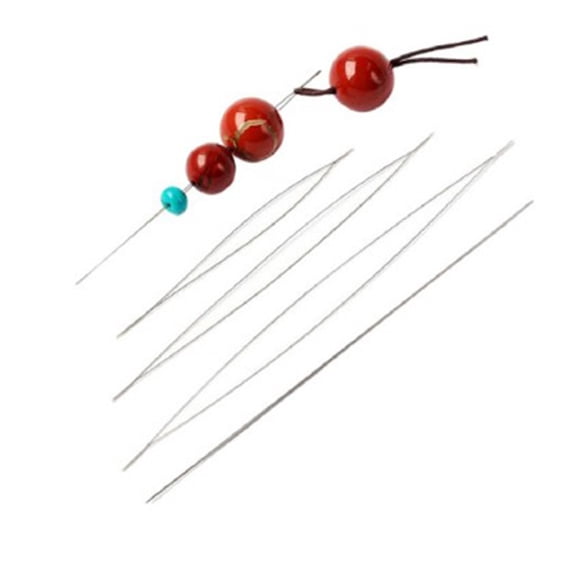 FESTFENDS 18-Piece Flexible Transparent Beading Needles for Threading Beads and Jewelry Making