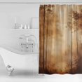 thumbnail image 4 of 72x78 Inch Shower Curtain Brown Forest Bathroom Decor Waterproof Fabric Bathtub Bath Curtains Decorative Tree Vintage Farmhouse Extra Long Shower Curtain Set with Hooks, 4 of 6