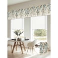 thumbnail image 6 of Green Brown Botanical Valances for Windows, Farmhouse Eucalyptus Leaves Rustic Light Filtering Kitchen Curtains, Rod Pocket Window Valance Curtains for Living Room Bedroom, 42" W x 18" L, 2 Panels, 6 of 9