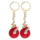 thumbnail image 1 of par de pendientes de aro de serpiente de estilo chino vintage para mujer, elegantes pendientes colgantes de serpiente para año nuevo, 1 of 8