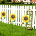 thumbnail image 7 of Garden Decor for Outside, Sunflower Decorative Garden Stakes for Spring Outdoor Yard Decor, Metal Yard Art for Outdoor Lawn Ornaments, Garden Pathways, and Patio Decoration, 7 of 7