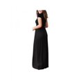 thumbnail image 3 of Vestidos largos holgados de manga corta para mujer, lisos, informales, con bolsillos. Ropa para mujer., 3 of 4