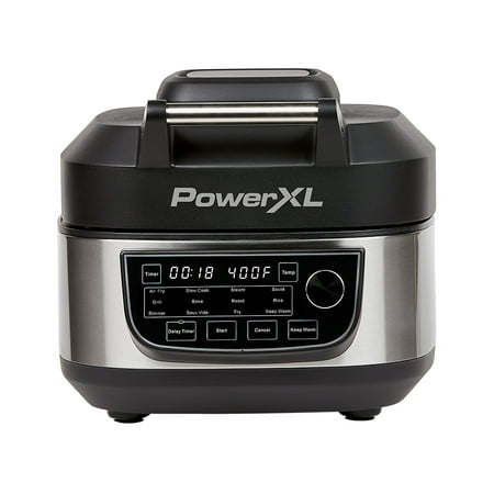 PowerXL Grill Air Fryer Combo Plus  Indoor Grill / Air Fryer  Stainless Steel