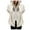 White, variant on LYXSSBYX Plus Size Womens Shackets Fashion Women Warm Long Sleeve Casual Solid Zipper Hooded Coat Blouse