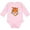 AD-Pink, variant on Tiger Head Boys or Girls Long Sleeve Baby Bodysuit