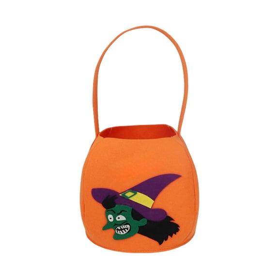LILIYA Halloween Large Capacity Candy Tote Bag, Portable Spooky Party Handbag, Festive Trick or Treat Pouch Bag, Holiday Candy Bucket, Fall Season Handbag Purse