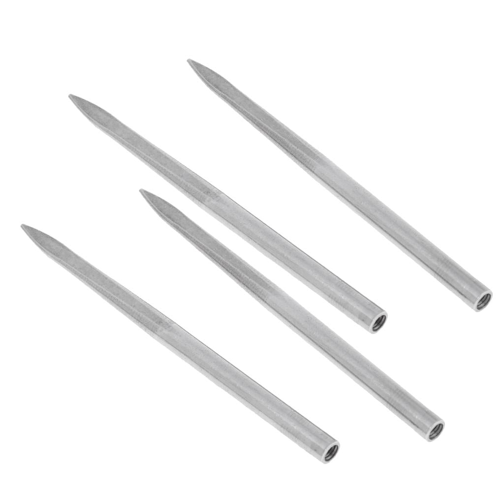 4x Flat Head Steel Needle   Fid Tool Lacing Stitching Needles 5mm 