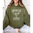 thumbnail image 5 of Ladies Golf Club Par Then Bar Hoodie for Women Cute Golfer Golf Pullover Sweatshirt, Army Green Hoodie, M, 5 of 8