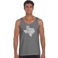 thumbnail image 1 of LA Pop Art Men's Word Art Tank Top - The Great State of Texas, 1 of 2