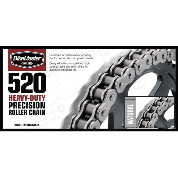 BikeMaster 520H Natural 520H x 82 Heavy-Duty Precision Roller Chain