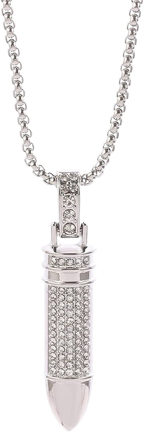 Bullet Charm Necklaces Pendant Punk 