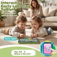 thumbnail image 6 of Learning Toys Tablet for Toddlers 1-3, Montessori Toys with Music & Sound, 3 Language Educational Toys, Speech Musical Toys, Early Development Gift for Boys Girls 1 2 3 Years Old (Green), 6 of 9