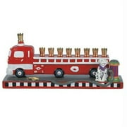 Judaica Kingdom AVJ-KIDS-MENORAH-23980 Kids Menorahs - Firetruck Menorah