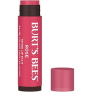 Burts Bees Rose Tinted Lip Balm with Shea Butter, 0.15 oz.