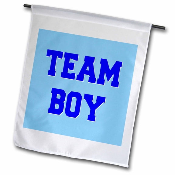 3dRose, Team Boy, 12 x 18 inch Garden Flag