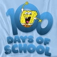 thumbnail image 2 of SpongeBob 100 Days of School Women's T Shirt, Light Blue, X-Large, 2 of 5