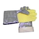 thumbnail image 5 of Guantes resistentes al calor Tela tejida densa de aramida Guantes de soldadura con parte posterior de papel de aluminio con aislamiento de 500 grados para metalurgia Fabricación de hierro y, 5 of 10
