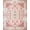Pink Ivory, Pattern 16, variant on ODIKA Pink Throw Vintage Scrolling Petal Border Decorative Variegated Non-Slip Chair-Friendly for Home Office, Gaming Room, Under Desk