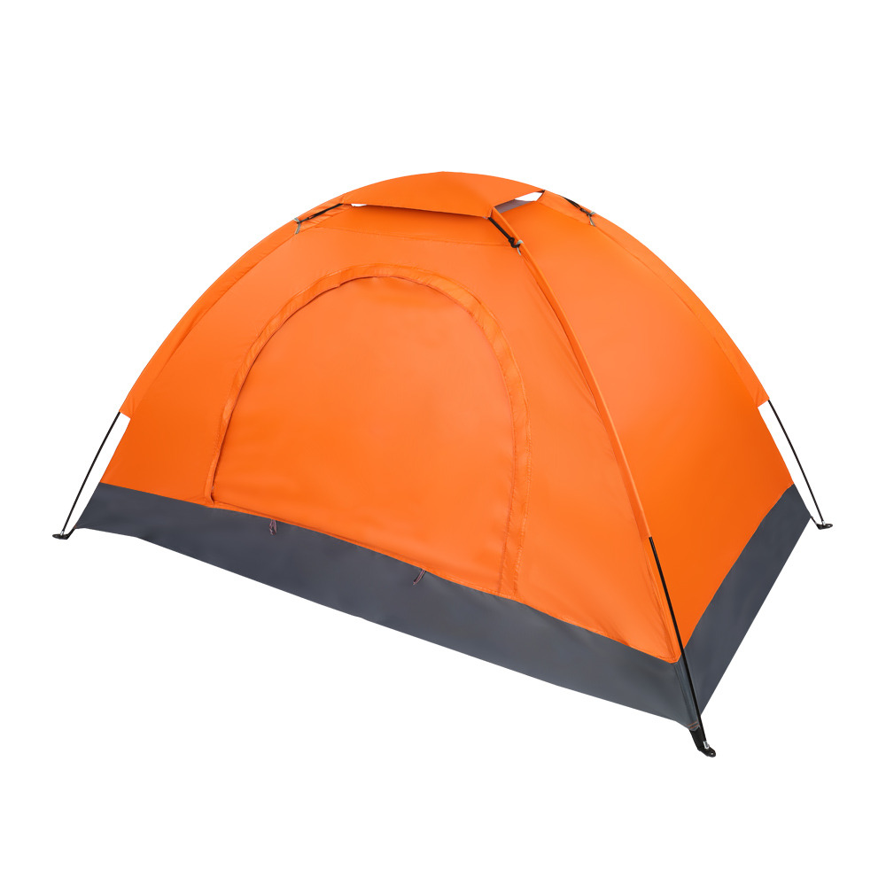 1-Person Waterproof Camping Dome Tent,Lightweight Backpacking Tent with Carry Bag,Double-Layer Door and Durable Oxford Fabric,for Camping Trip,Hiking,Outing,Orange