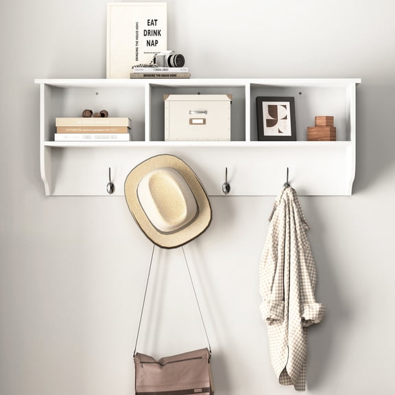 Wall Mounted Storage with Top Shelf / Display Decor in the Living Room