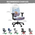 thumbnail image 5 of ZUXONGSY Highland Cow Lavender Office Chair Cover 2-Pack Backrest Slipcovers Stretchable Computer Chair Protector Furniture Protector Dust-Proof Gifts for Women Men, 5 of 7