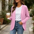 thumbnail image 5 of yillto Womens Cardigan Lightweight Soft Open Front Long Sleeve Casual Cardigans Coat with Pockets, 5 of 7