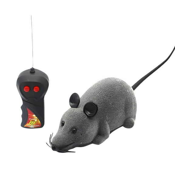 BESTSKY Wireless Remote Control Fun Mouse Toy Cat Toy Interactive Pet Cat Funny Electronic Toy for Cats Kids Gift