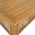 thumbnail image 5 of Christopher Knight Home 3-Piece Outdoor Rattan Sectional Sofa Set with Coffee Table, Beige Cushions, Teak Finish, 5 of 8