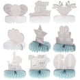 thumbnail image 1 of 9 centros de mesa de panal de abeja para aniversario de bodas de diamantes, decoración romántica para aniversario de plata, suministros para fiestas de bodas para celebraciones de sesenta años., 1 of 4
