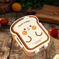 thumbnail image 3 of Cute Burger And Fries Shaped Lunch Box, Food-Safe Sealed Food Container, Leak-Proof Freshness Keeper for Fruit Salad Sandwich, Practical Office Picnic Meal Prep Storage Box, B, 1pc, 3 of 5