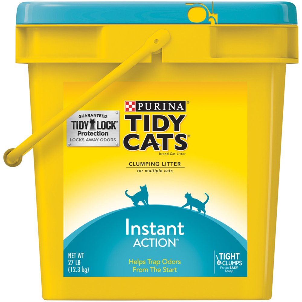 Purina Tidy Cats Instant Action Clumping Cat Litter, 27lb Walmart