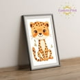 thumbnail image 2 of Eastern Print Cute Cheetah Cartoon Safari Nursery Poster Wall Decor, Colorful Minimal Animal Wall Prints for Baby Room, Bedroom Home Office Classroom Must Have Decoration, UNFRAMED, 16x24, 2 of 4