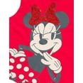 thumbnail image 4 of Disney Minnie Mouse Tank Top and French Terry Shorts Outfit Set Toddler to Big Kid, 4 of 5