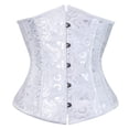 thumbnail image 1 of Prolriy Corset Shapewear Ropa interior Corsés Talla Moda Traje Plus Mujeres Shapewear con ballenas Shapeware Entrenador de cintura para mujeres Fajas para mujeres Body Shaper Blanco S, 1 of 2