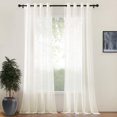thumbnail image 1 of Cortinas Traslucidas Houzer Lino Texturizado 270x215cm 2pz natural, 1 of 8