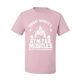 thumbnail image 2 of Dwight Schrute's Gym for Muscles Pop Culture Men's Graphic T-Shirt, Light Pink, Medium, 2 of 3