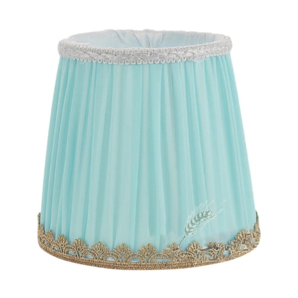 Lámpara colgante de tela con rosca E14, ligera, elegante y decorativa. Azul