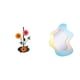 thumbnail image 1 of Dispensador de pañuelos de acrílico con diseño de espejo ondulado, antideslizante, vertical, para toallas de papel. Moderno estante decorativo para ba, 1 of 8