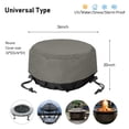 thumbnail image 4 of Housse pour Foyer Rond 36 Pouces, Housse Robuste pour Bol à Feu de Patio, Imperméable et Résistante aux Intempéries, 36 Pieds' Dia x 20 Pieds' H, 4 of 4