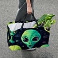 thumbnail image 7 of Alien Large Capacity Reusable Foldable Oxford Cloth Picnic Basket - Versatile Shopping Basket, Laundry Organizer, and Shopping Bag, 7 of 7
