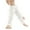 White, variant on HNMKIU Women's Ribbed Leg Warmers for Dance Yoga and Sports Open Toe Heel Retro Eighty's Style Warm Socks Khaki,One Size