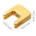 thumbnail image 2 of ELAYARD 1Set Cello Mute 1.77X1.45X0.51In Metal For Low Volume Practice, 2 of 8