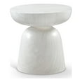thumbnail image 1 of Afuera Living Contemporary Off White Indoor/Outdoor Concrete End Table, 1 of 6
