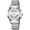 Silver, variant on Fashion Men’s Analog Digital Watch Stainless Steel Band Multifunction Business Casual Waterproof Watch with Dual Time, Stopwatch, Alarm, EL Backlight