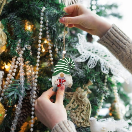 

Fjofpr lightning deals of today New Christmas Old Man Wooden Pendant Holding Gifts With Beads Pendant Christmas Tree Small Pendant Decorations Hot