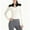 White, variant on DAFPZW Women's Lightweight Running Jackets Full Zip Workout Jacket Slim Fit Yoga Athletic Sportswear Tops with Thumb Holes