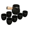 thumbnail image 3 of Tetera de cerámica duradera de 500 ml con colador para cocina de camping. con 6 tazas, 3 of 9